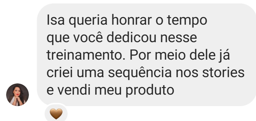 Depoimento: criei uma sequência nos stories e vendi meu produto